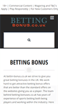 Mobile Screenshot of betting-bonus.co.uk